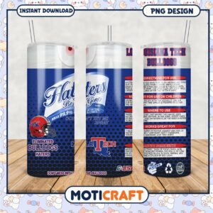Haters Be Gone Tumbler Louisiana Tech Bulldogs Design PNG Haters Be Gone Tumbler Louisiana Tech Bulldogs Design PNG