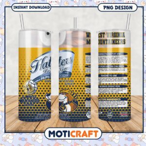 Haters Be Gone Tumbler for West Virginia Mountaineers Fans