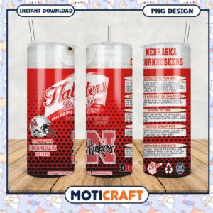 Haters Be Gone Tumbler Design for Nebraska Cornhuskers Fans