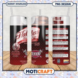 Haters Be Gone Spray Tumbler Design for Troy Trojans Fans
