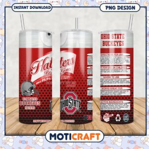 Haters Be Gone Ohio State Buckeyes Tumbler PNG Design