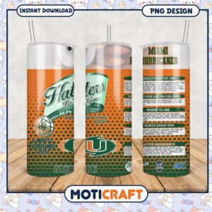 Haters Be Gone Miami Hurricanes Tumbler PNG Design For Fans