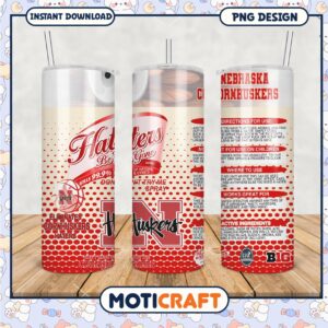 Haters Be Gone Nebraska Cornhuskers Tumbler Design PNG