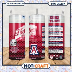 Haters Be Gone Arizona Wildcats Tumbler PNG Design Template