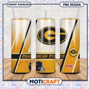Grambling State University Tumbler PNG Design for Fans