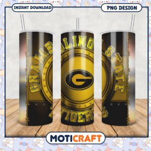 Grambling State Tigers Tumbler Design PNG for Fans Crafts