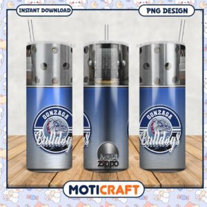 Gonzaga Bulldogs Tumbler PNG Unique Design for Fans