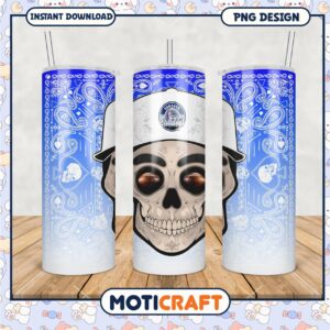 Gonzaga Bulldogs Skull Design Tumbler PNG Graphic Art