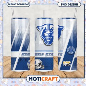 Georgia State Panthers Tumbler Design Stylish PNG Image