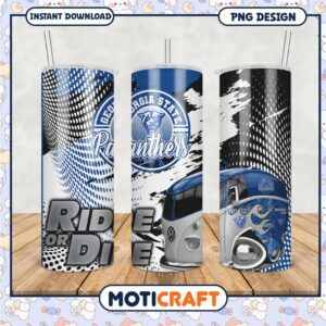 Georgia State Panthers Ride or Die Tumbler PNG Design