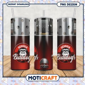 Georgia Bulldogs Tumbler PNG for NCAA Fans and Collectors