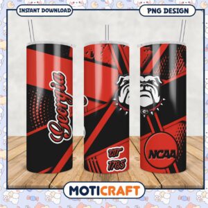 Georgia Bulldogs NCAA Tumbler PNG Design for Fans