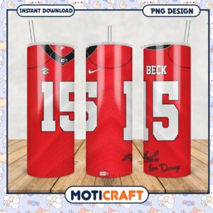 Georgia Beck Football Tumbler PNG Design for Fans 2023