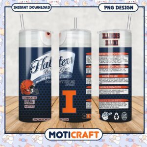 Funny Illinois Haters Be Gone Tumbler Design PNG File