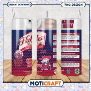 Funny Ole Miss Rebels Haters Be Gone Tumbler Design PNG