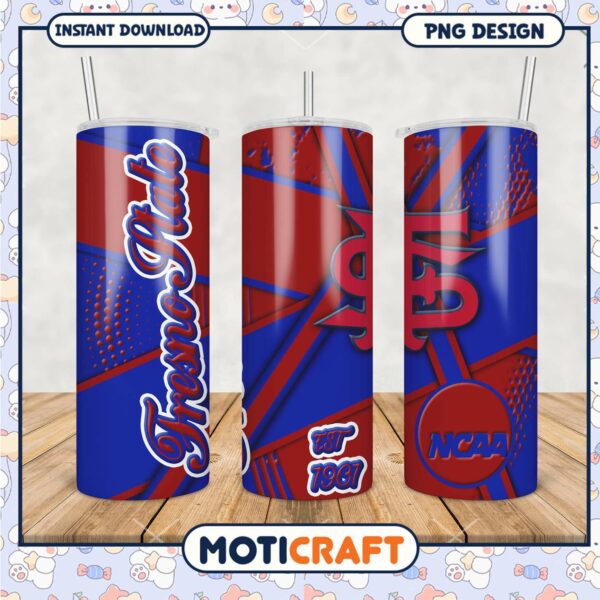 Fresno State Tumbler PNG NCAA Logo Design for Fans