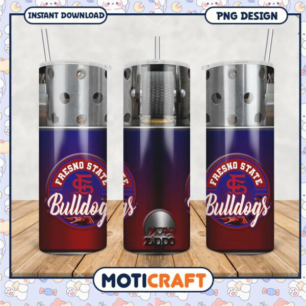 Fresno State Bulldogs Tumbler Design High Quality PNG File