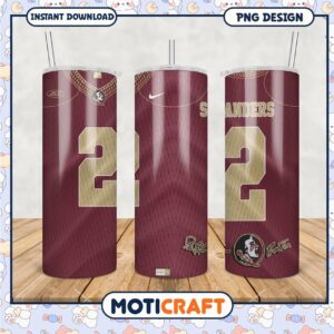 Florida State University Tumbler PNG Design College Sports