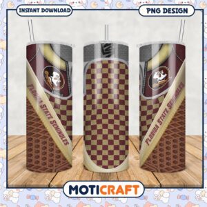 Florida State Seminoles Tumbler Design PNG Graphic File
