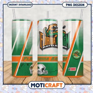 Florida A&M Rattlers Tumbler PNG Design for Fans