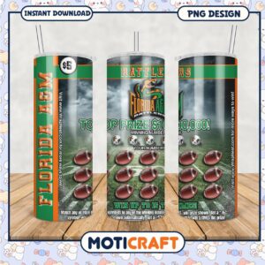 Florida A&M Rattlers Tumbler Design for Game Day Spirit