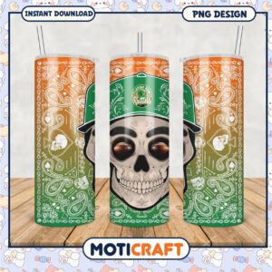 Florida A&M Rattlers Skull Design Tumbler PNG Art Download