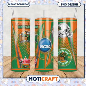 Florida A&M Rattlers NCAA Tumbler PNG Design for Fans