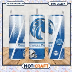 Fayetteville State University Broncos Tumbler PNG Design