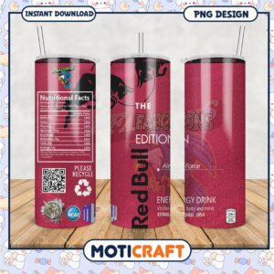 Falcons Limited Edition Tumbler Red Bull Energy Drink PNG