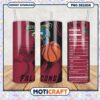 Falcons Basketball Fan Tumbler Design PNG Downloadable Art
