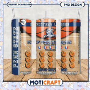 Exciting Penn State Nittany Lions Basketball Tumbler Design PNG