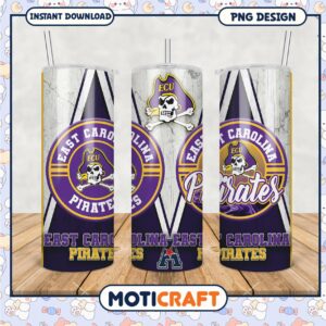 ECU Pirates Tumbler PNG Design for Fans and Collectors