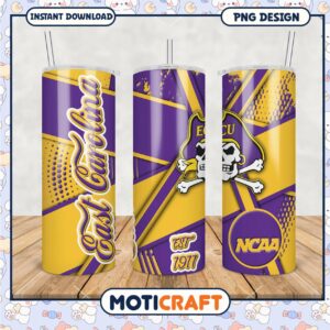 East Carolina University Tumbler Design PNG for Fans