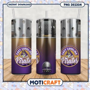 East Carolina Pirates Tumbler Design PNG for Fans