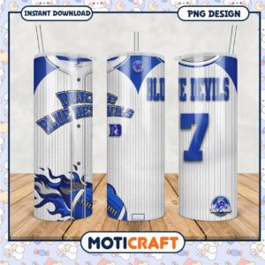 Duke Blue Devils Tumbler PNG Design for Sports Fans