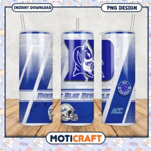 Duke Blue Devils Tumbler PNG Design for Fans Decor
