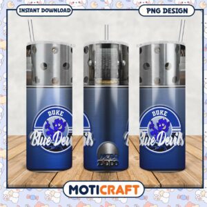 Duke Blue Devils Tumbler PNG Design for College Fans