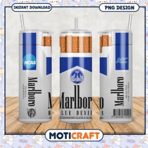 Duke Blue Devils Tumbler Design Tobacco Box Art PNG