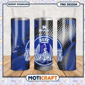 Duke Blue Devils Stanley Tumbler Design PNG for Fans