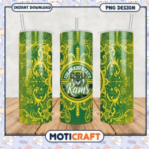 Colorado State Rams Tumbler Design PNG for Fans