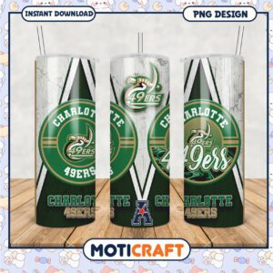Charlotte 49ers Tumbler PNG Design for Fans and Events