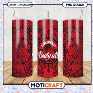 Cincinnati Bearcats Tumbler PNG Design for Fans and Gifts