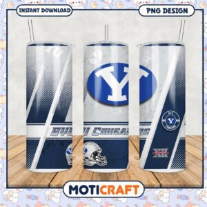 BYU Cougars Tumbler PNG Design for Fans and Collectors BYU Cougars Tumbler PNG Design for Fans and Collectors