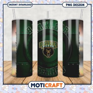 Baylor Bears Tumbler PNG Design for Fans and Collectors