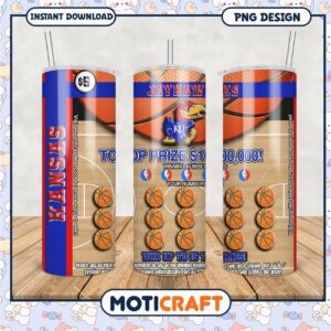 Kansas Jayhawks Basketball Tumbler PNG for Game Day Fun