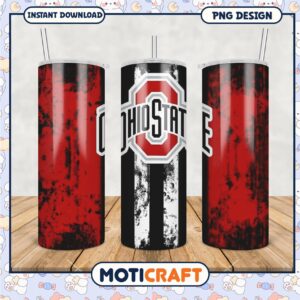 Ohio State Tumbler PNG Graphic