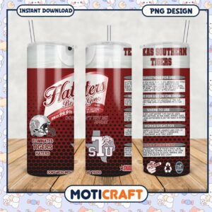 Haters Be Gone Tumbler Texas Southern Tigers Design PNG Haters Be Gone Tumbler Texas Southern Tigers Design PNG