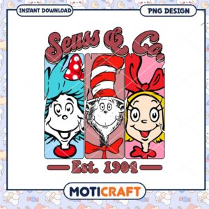 Seuss and Company Classic Characters PNG Art 1904 Design