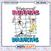 Running and Drinking Cat in the Hat PNG