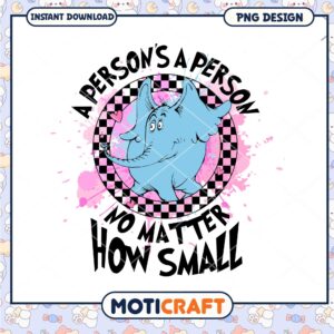 Pink Horton Hears a Who PNG